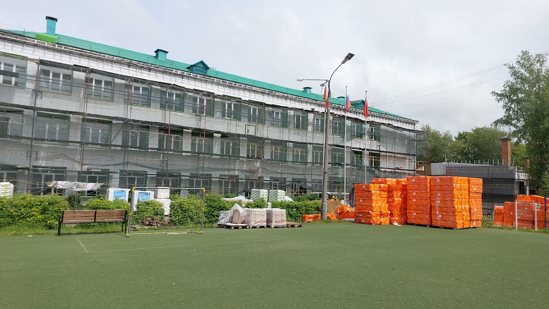 школа, строительство, образование, фасады, окна, штукатурка, серпухов,