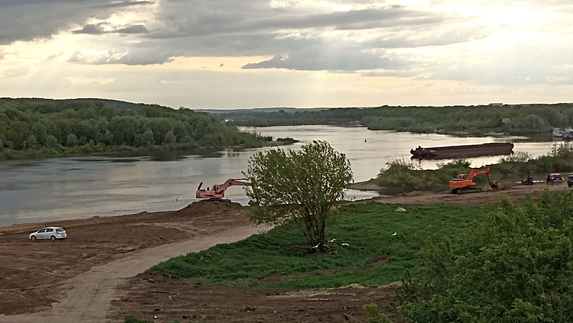 Серпухов, Подмосковье, пляж, Кремлёв, Ока