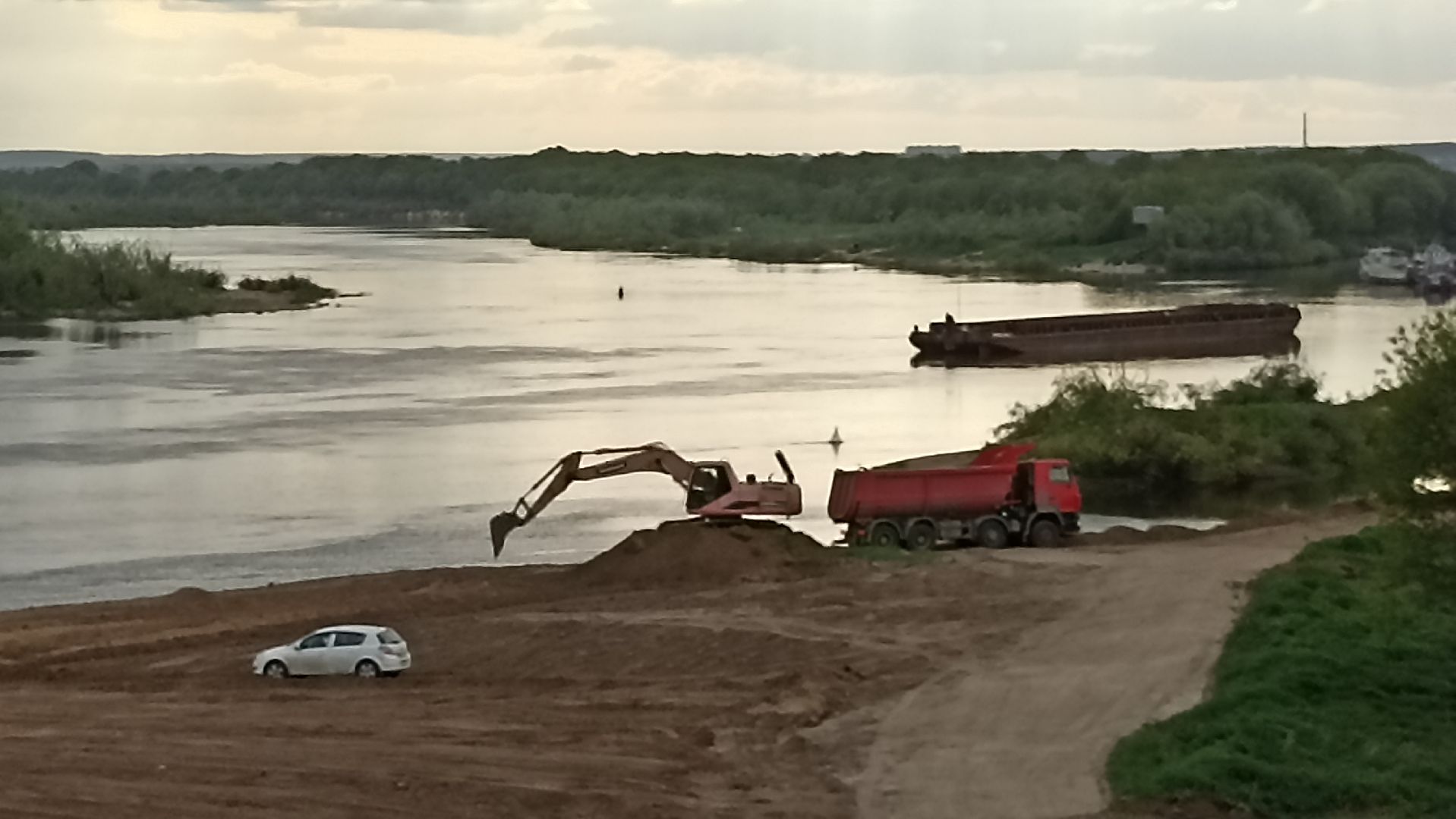 Серпухов, Подмосковье, пляж, Кремлёв, Ока