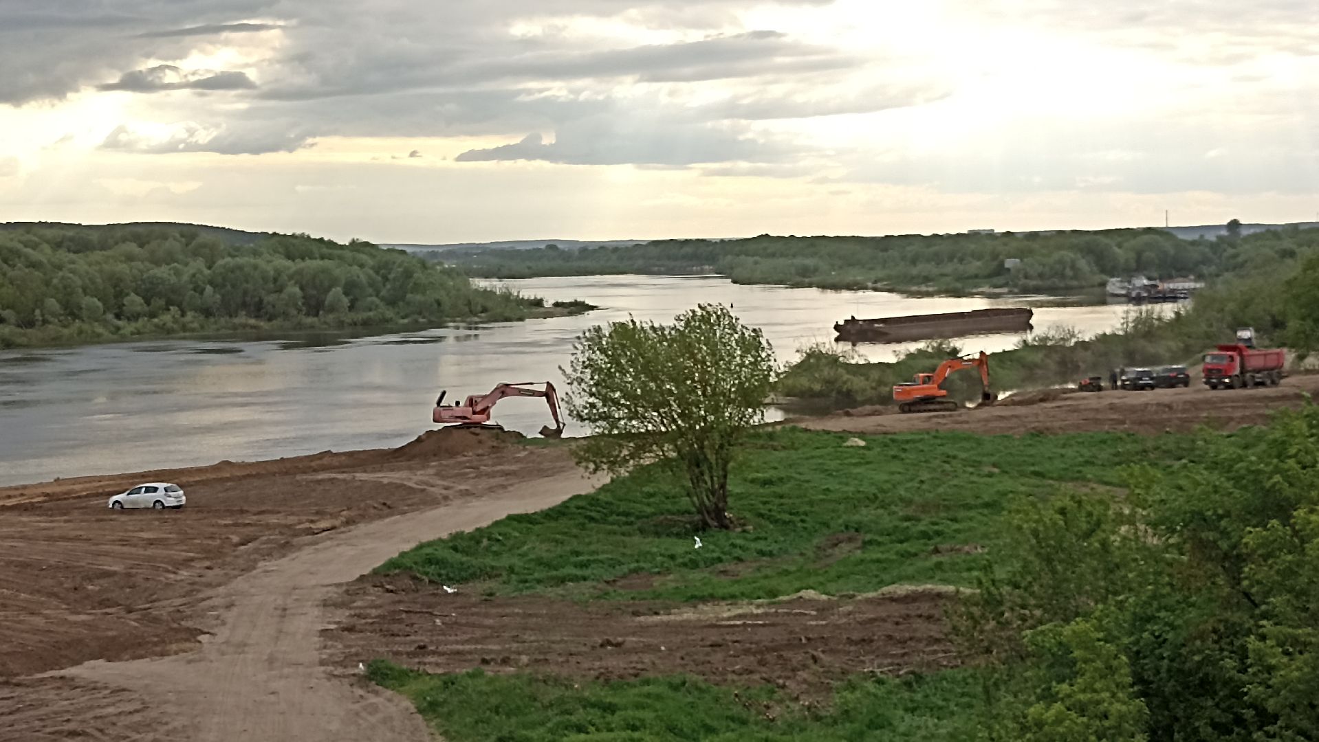 Серпухов, Подмосковье, пляж, Кремлёв, Ока