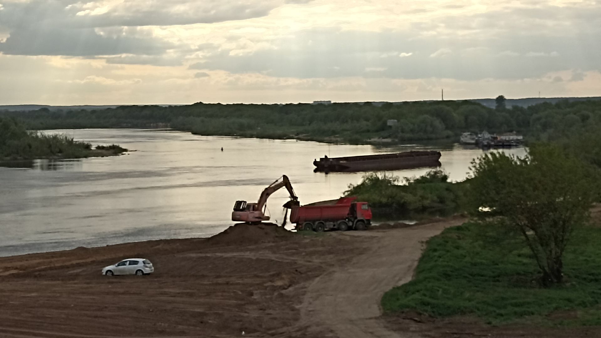 Серпухов, Подмосковье, пляж, Кремлёв, Ока