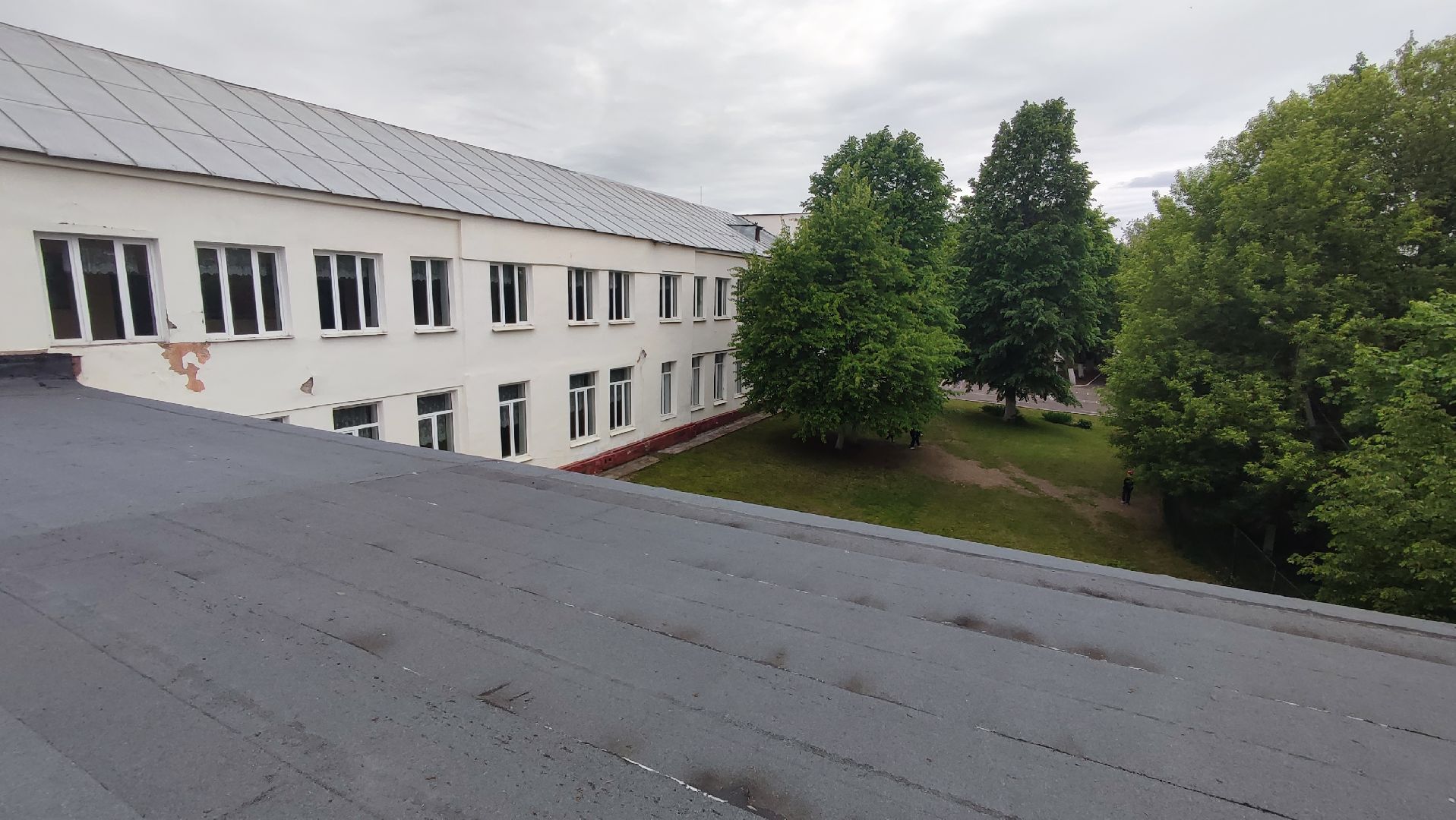 Кашира, ремонт, школа, крыша, изопласт