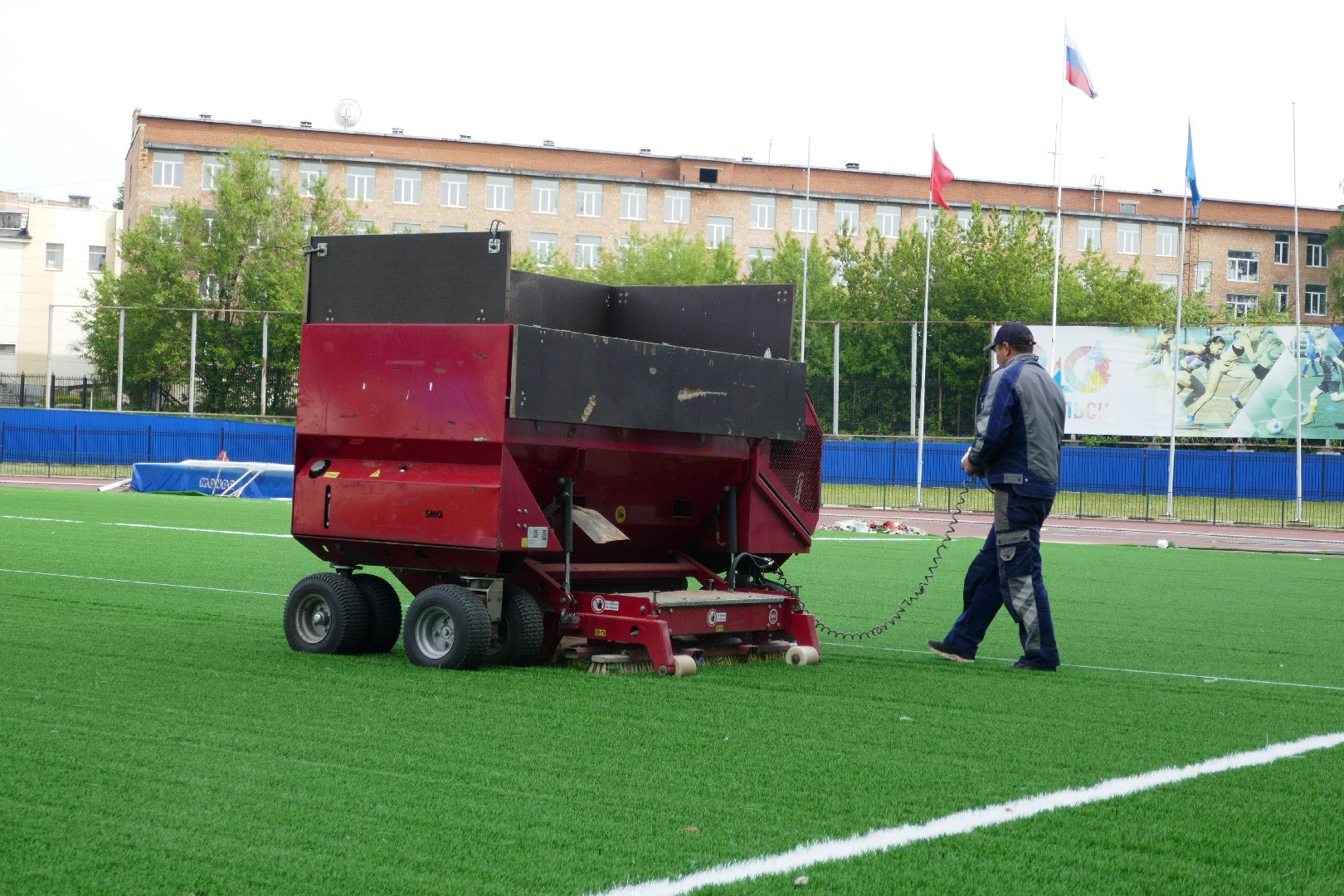 Подольск, спорт, новое покрытие, футбол, газон