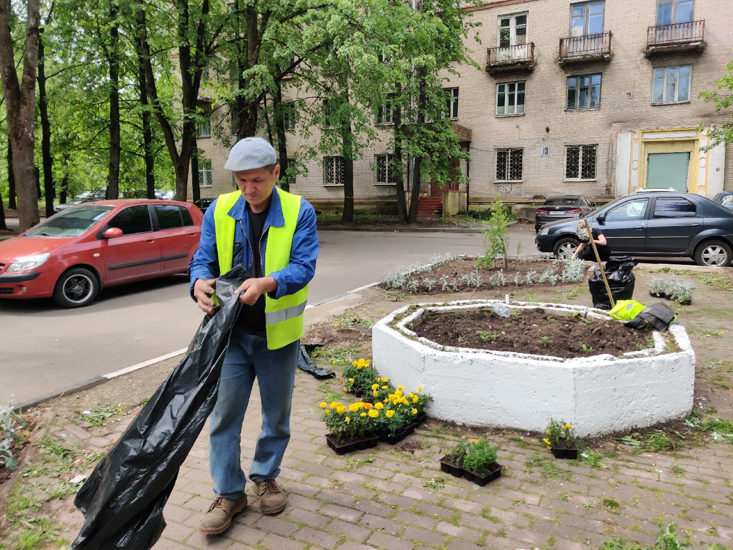 Красноармейск, Пушкинский, благоустройство, клумбы, цветы