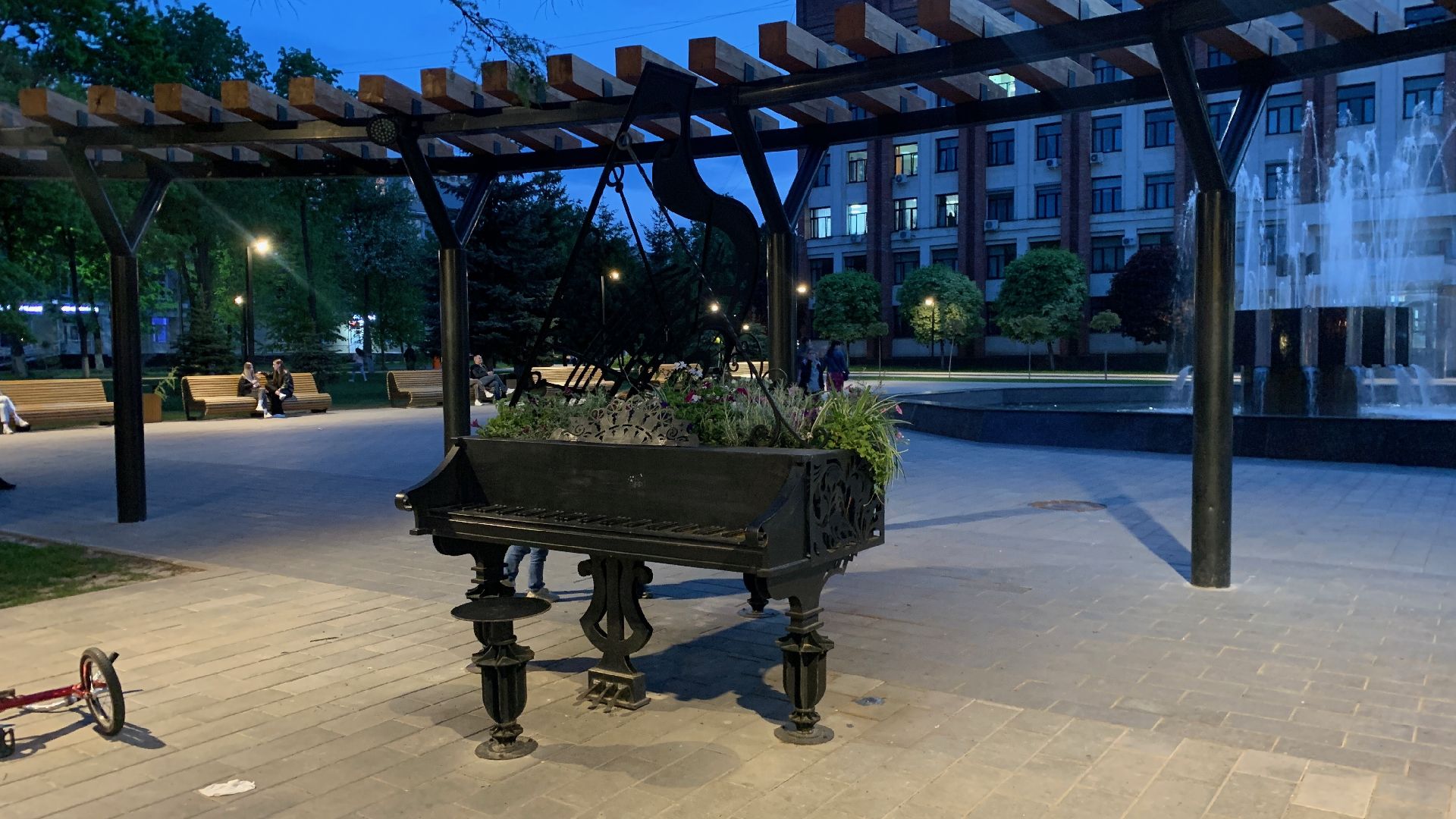 Ступино, благоустройство, рояль