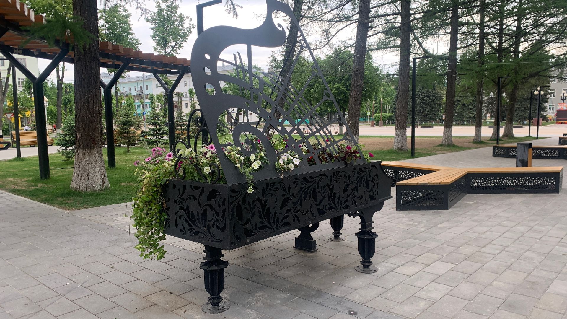 Ступино, благоустройство, рояль