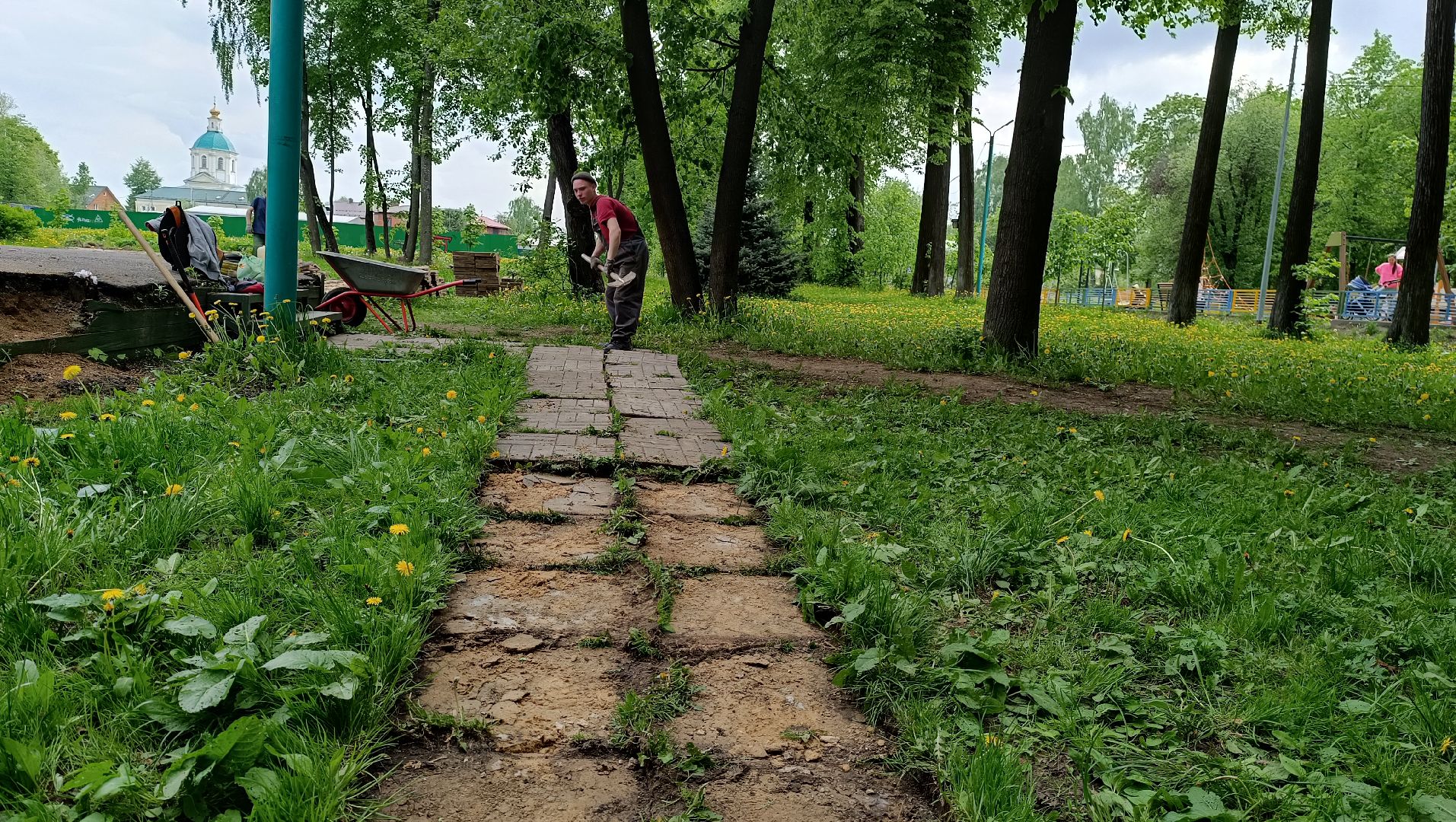 Лобня, благоустройство, парк, озеро