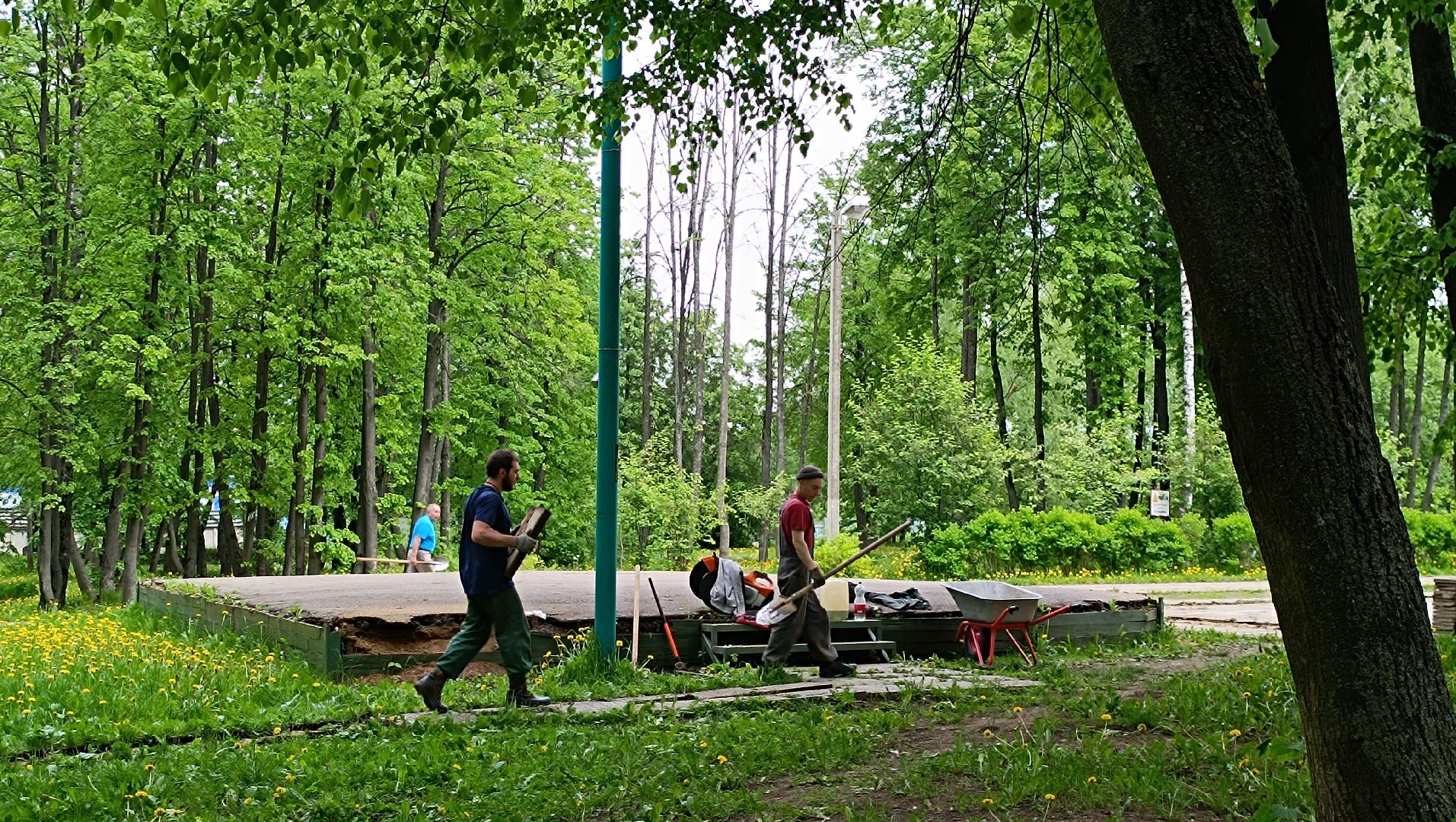 Лобня, благоустройство, парк, озеро