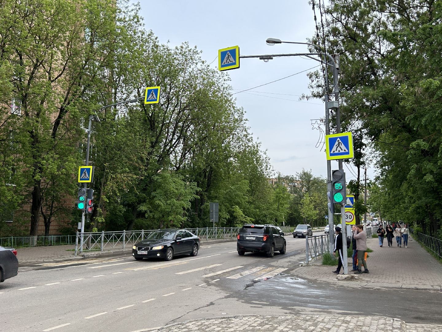 светофор, пешеходный переход, Фрязино