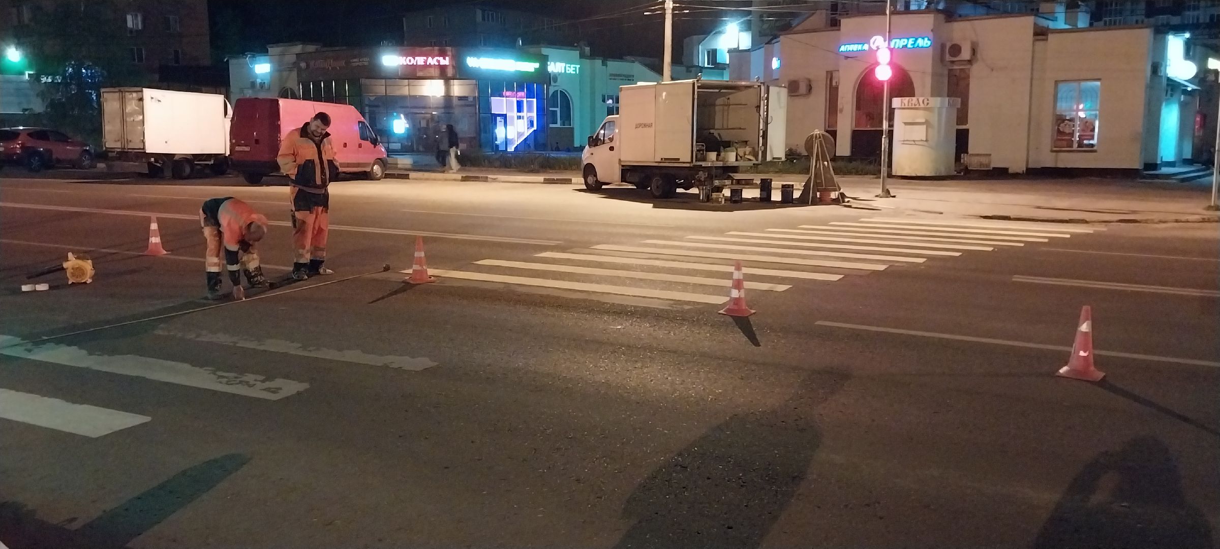 коломна, дорожные работы, пешеходный переход