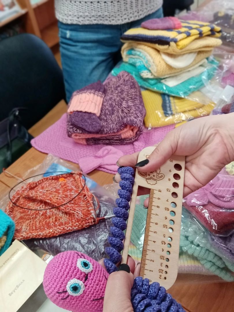 Вязание, благотворительность, недоношенные дети, Дубна