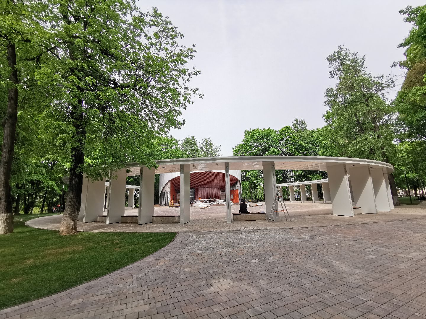 Подольск, парк, плитка