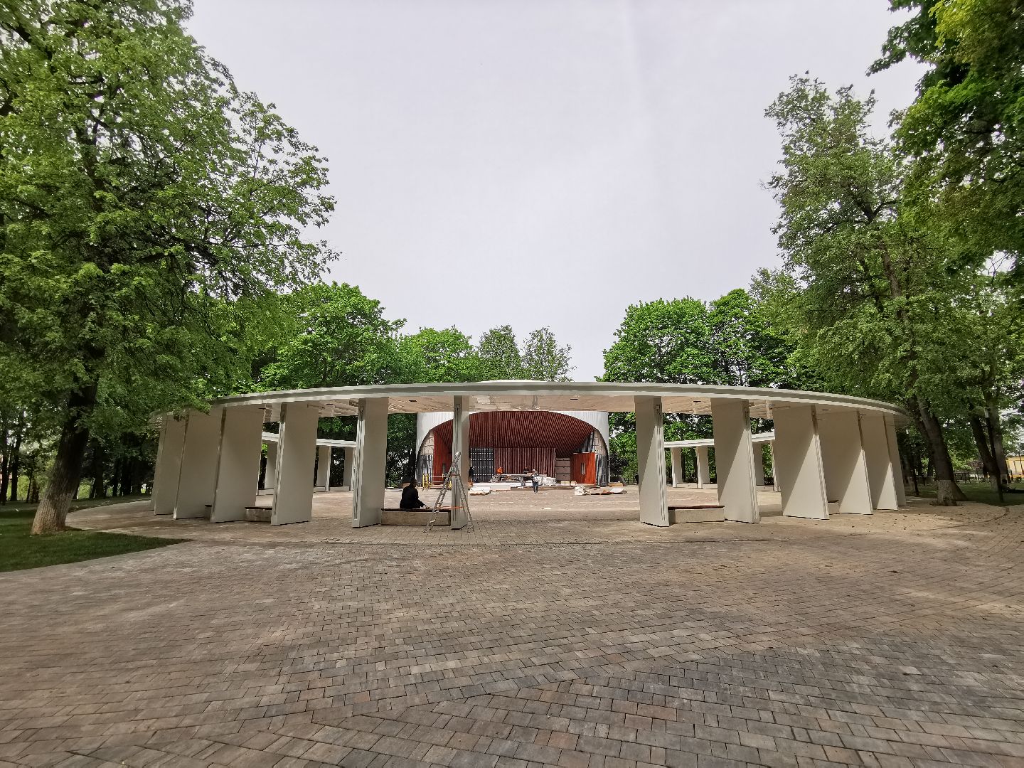 Подольск, парк, плитка