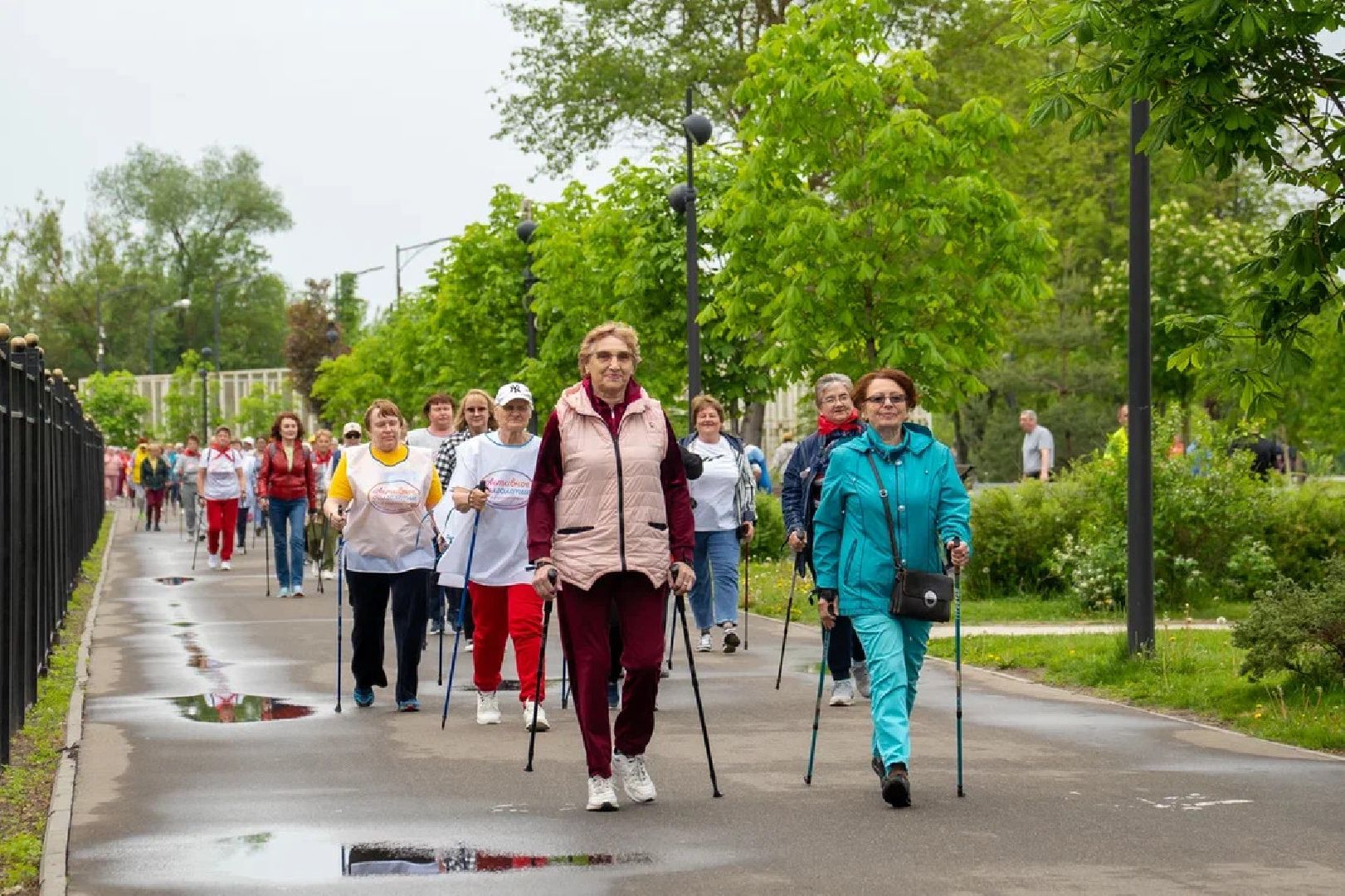 Активное долголетие, Парк Победы, фестиваль, северная ходьба, Орехово-Зуево