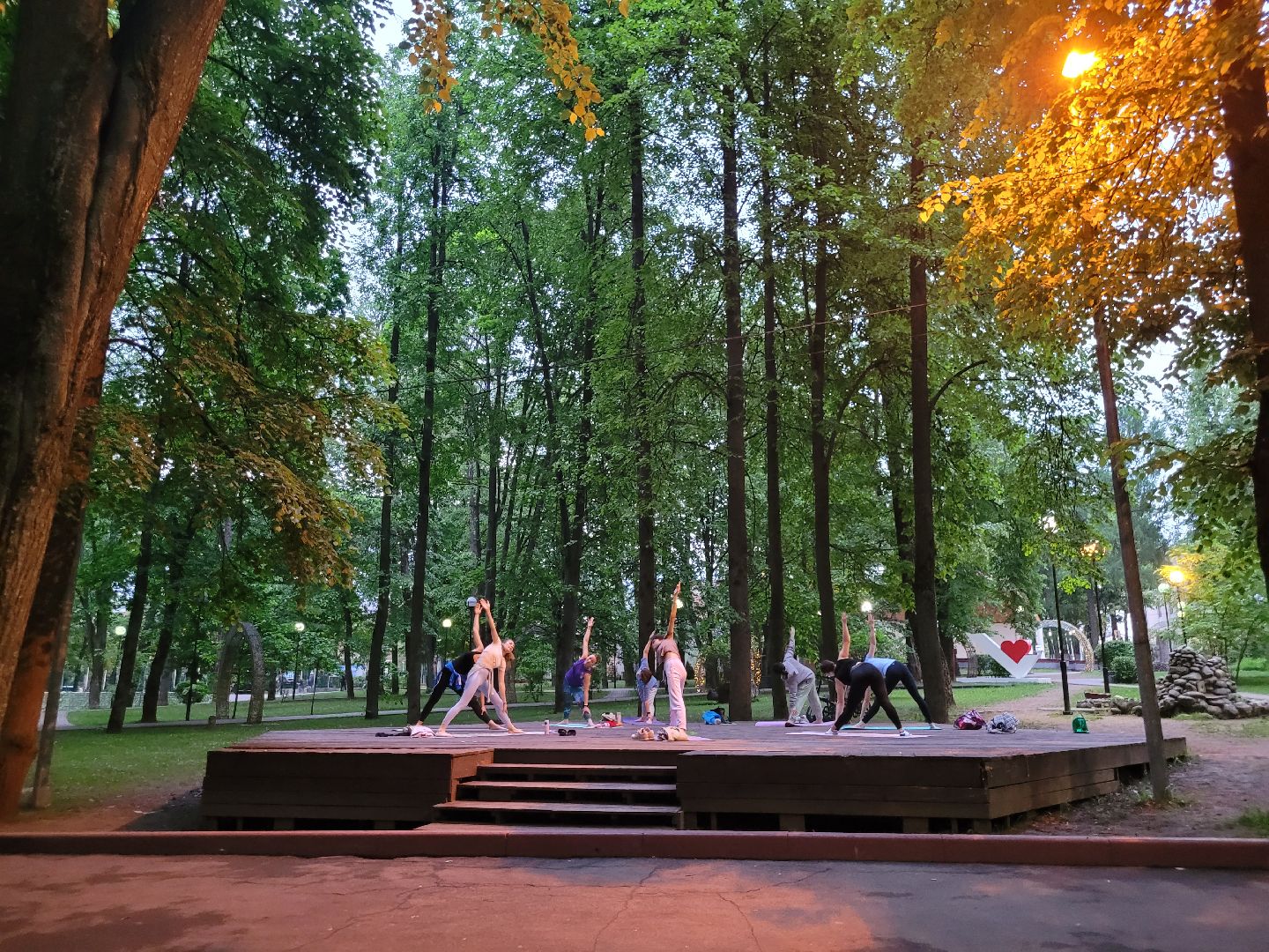 йога; видное; центральный парк; здоровье