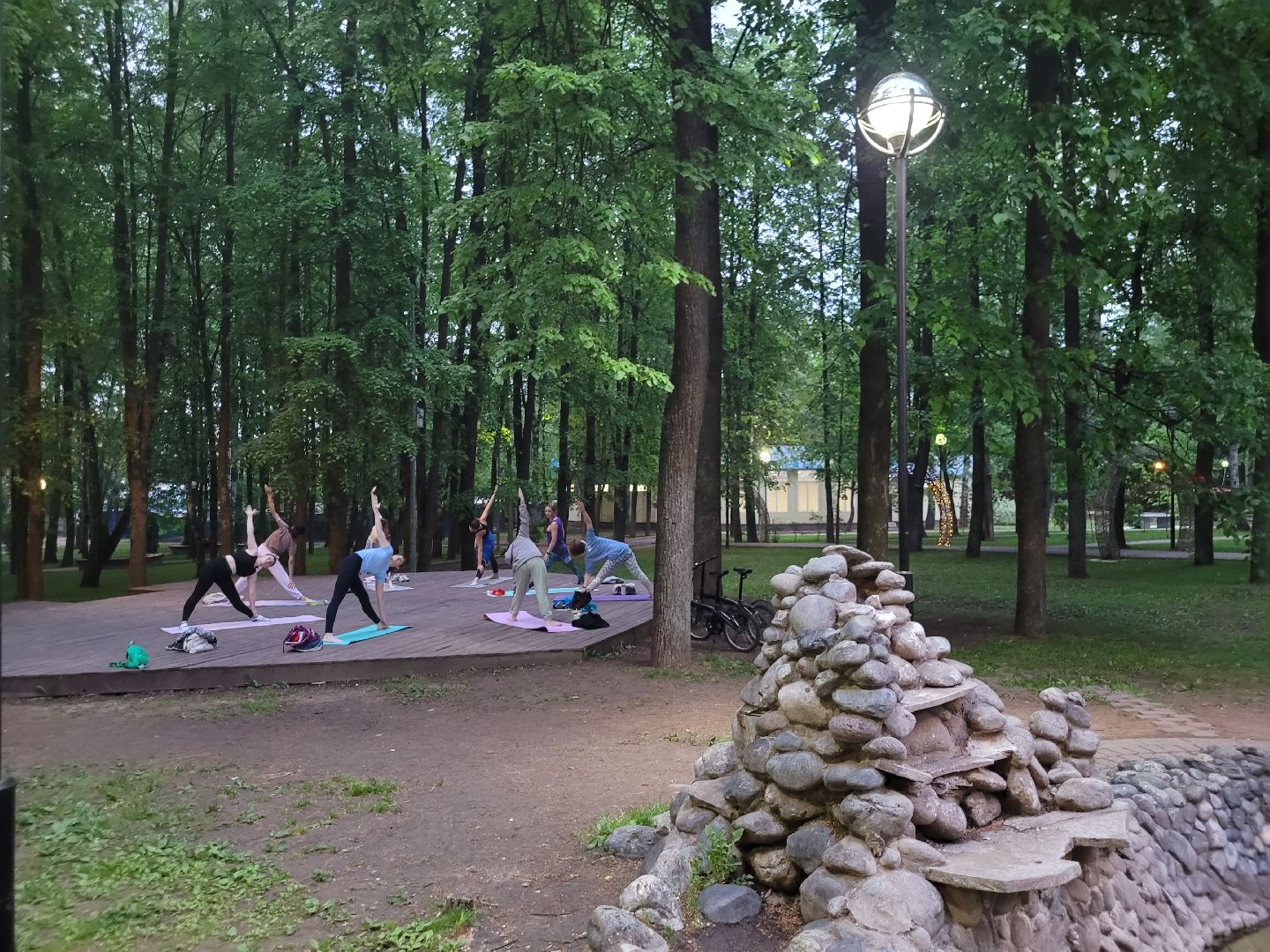 йога; видное; центральный парк; здоровье