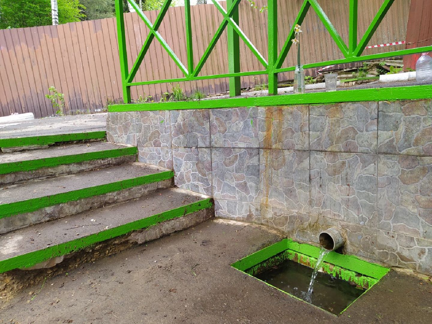 Нахабино, святой источник, благоустройство