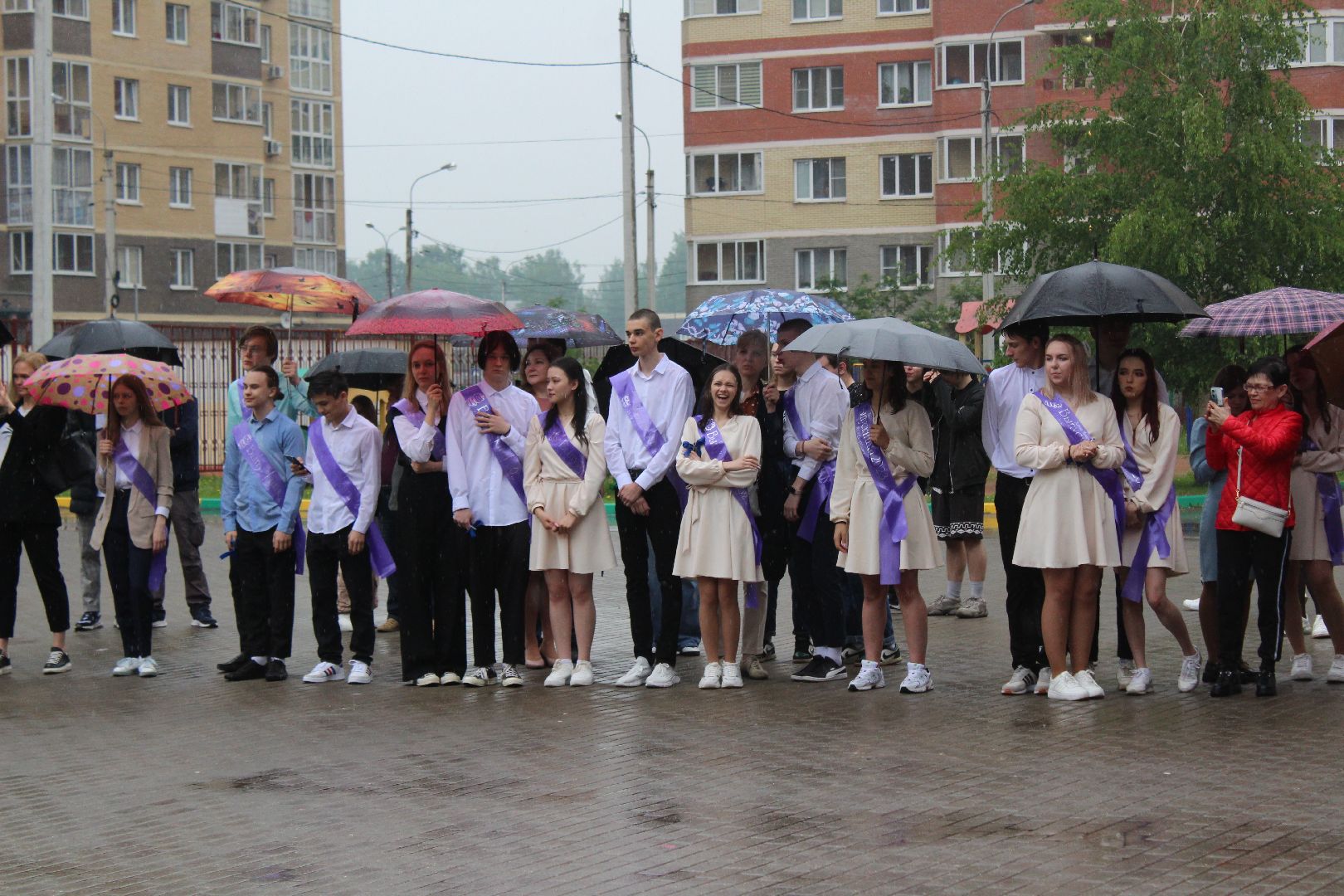 последний звонок, выпускники, школа, Лосино-Петровский