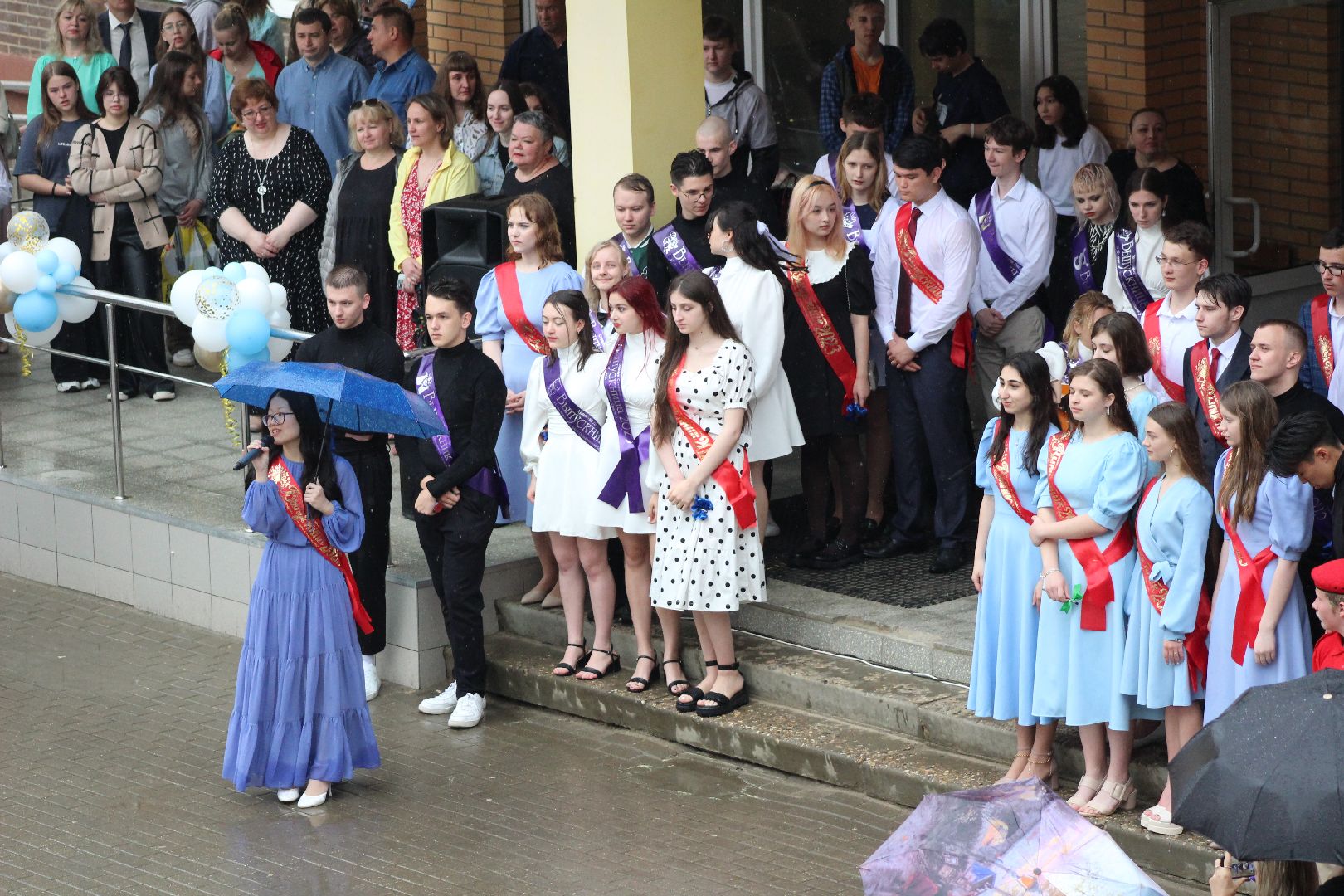 последний звонок, выпускники, школа, Лосино-Петровский