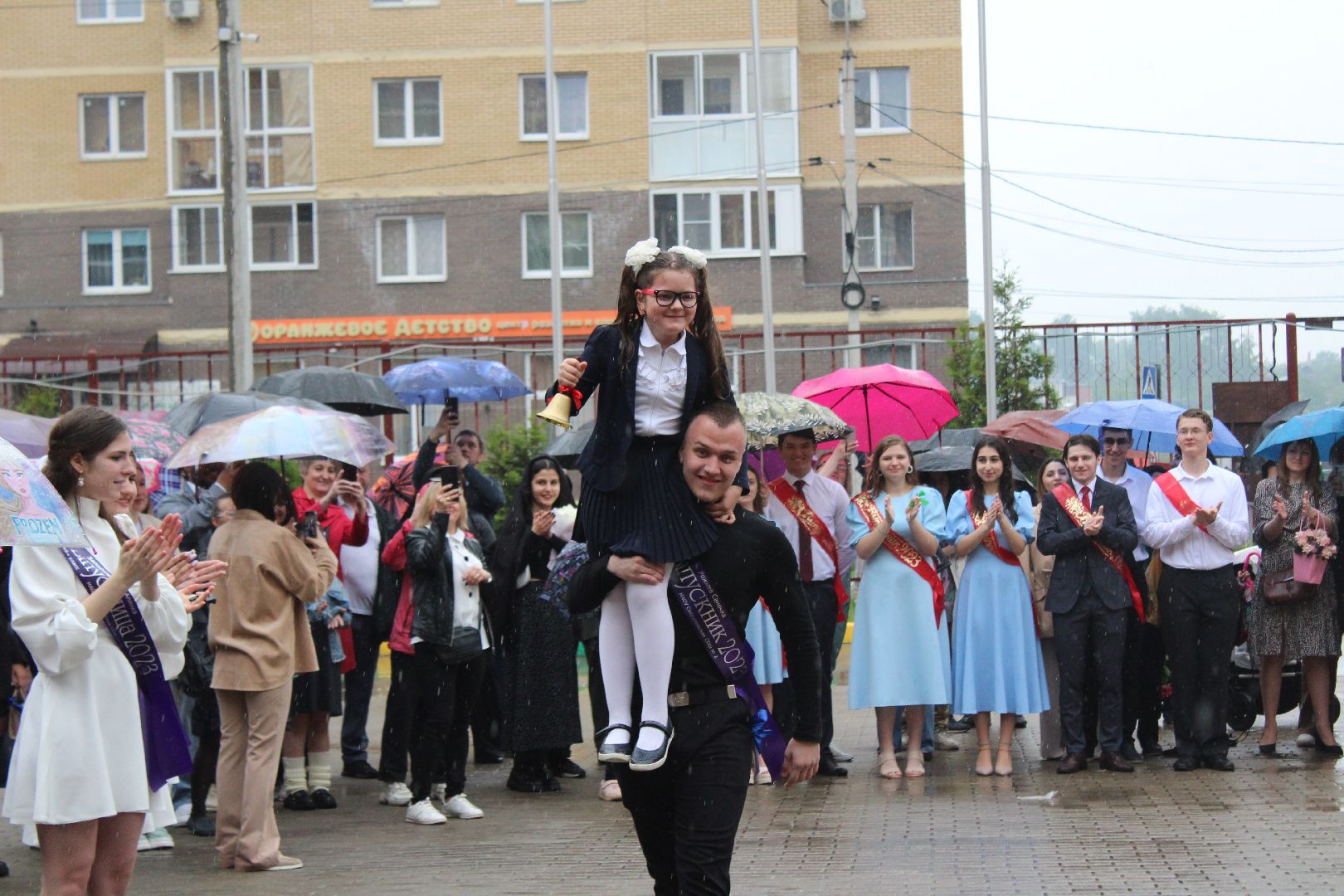 последний звонок, выпускники, школа, Лосино-Петровский