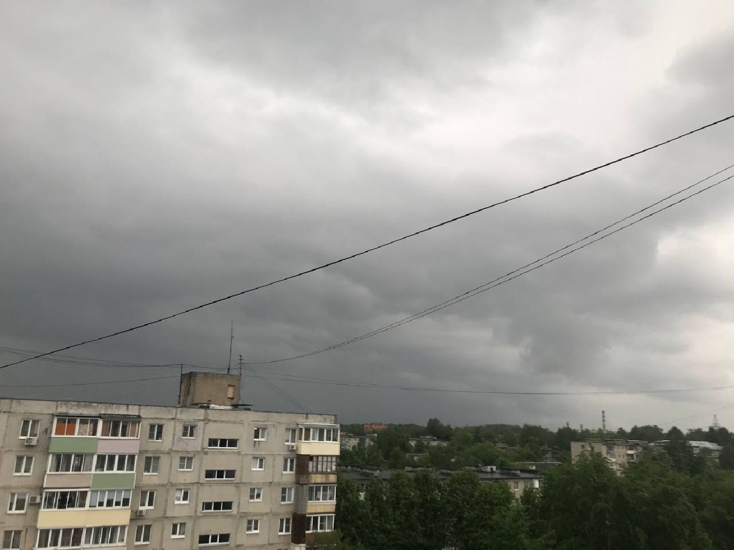 коломна, ливневый дождь, погода