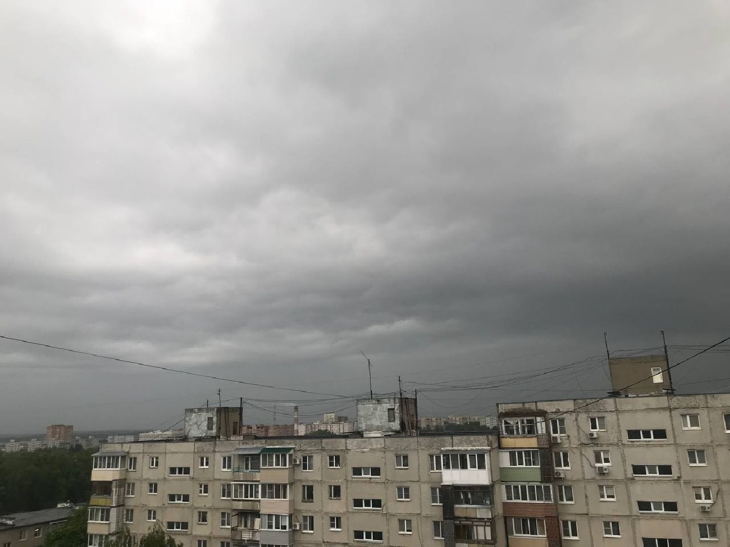 коломна, ливневый дождь, погода