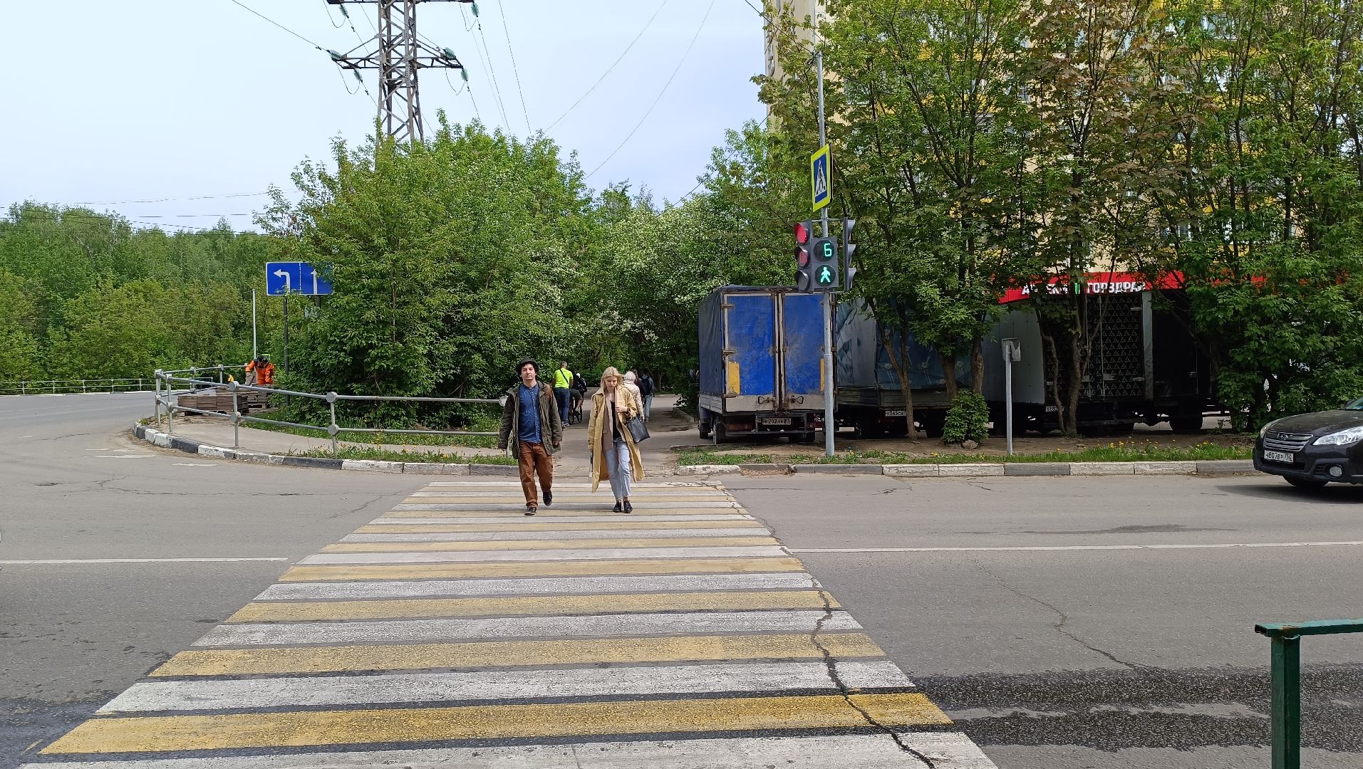 Лобня, транспорт, светофор