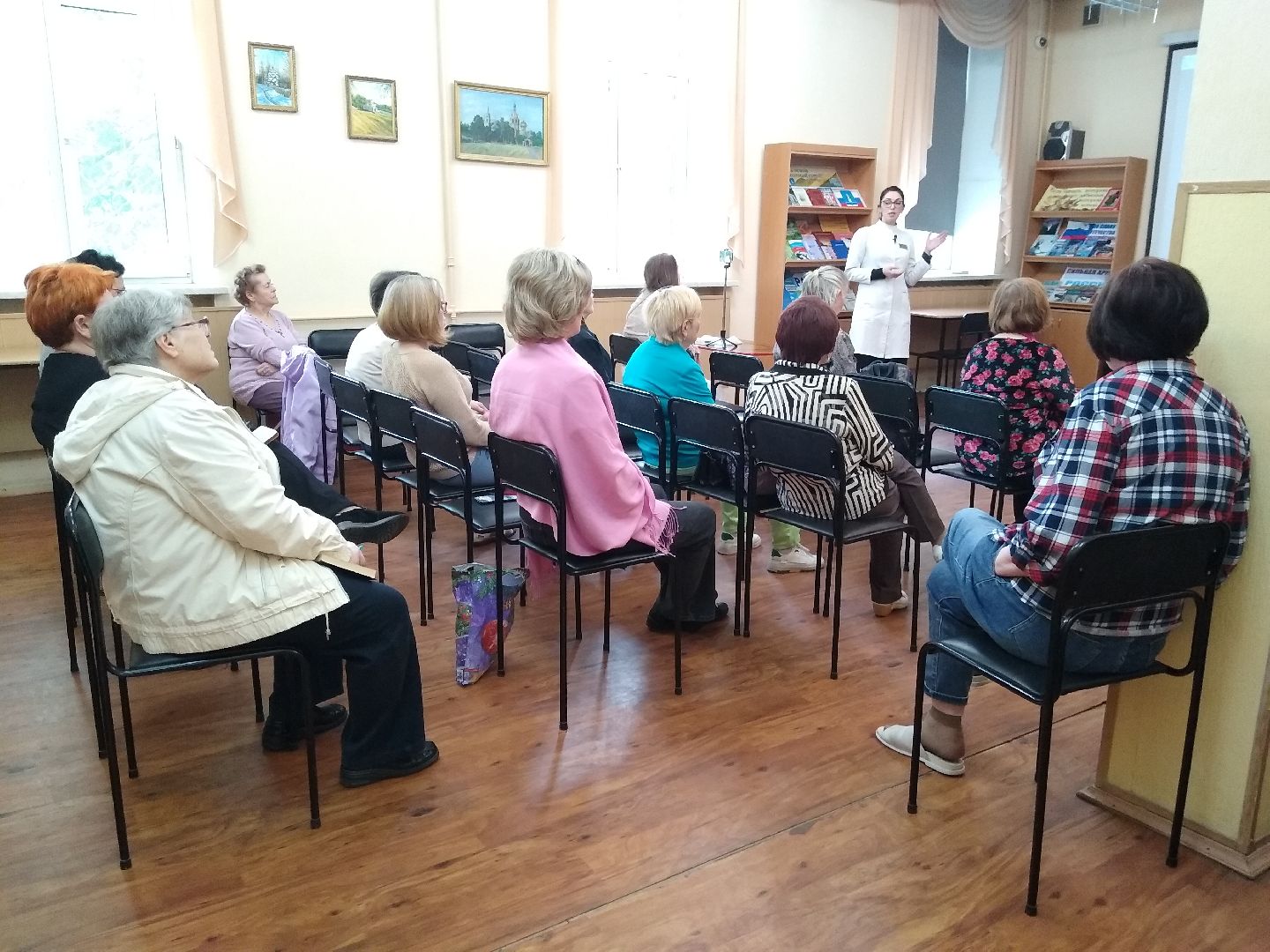 Раменское, медицина, школа здоровья, занятие в библиотеке