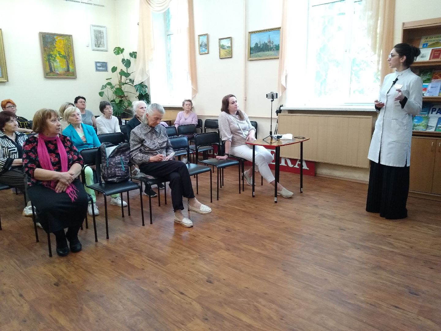 Раменское, медицина, школа здоровья, занятие в библиотеке