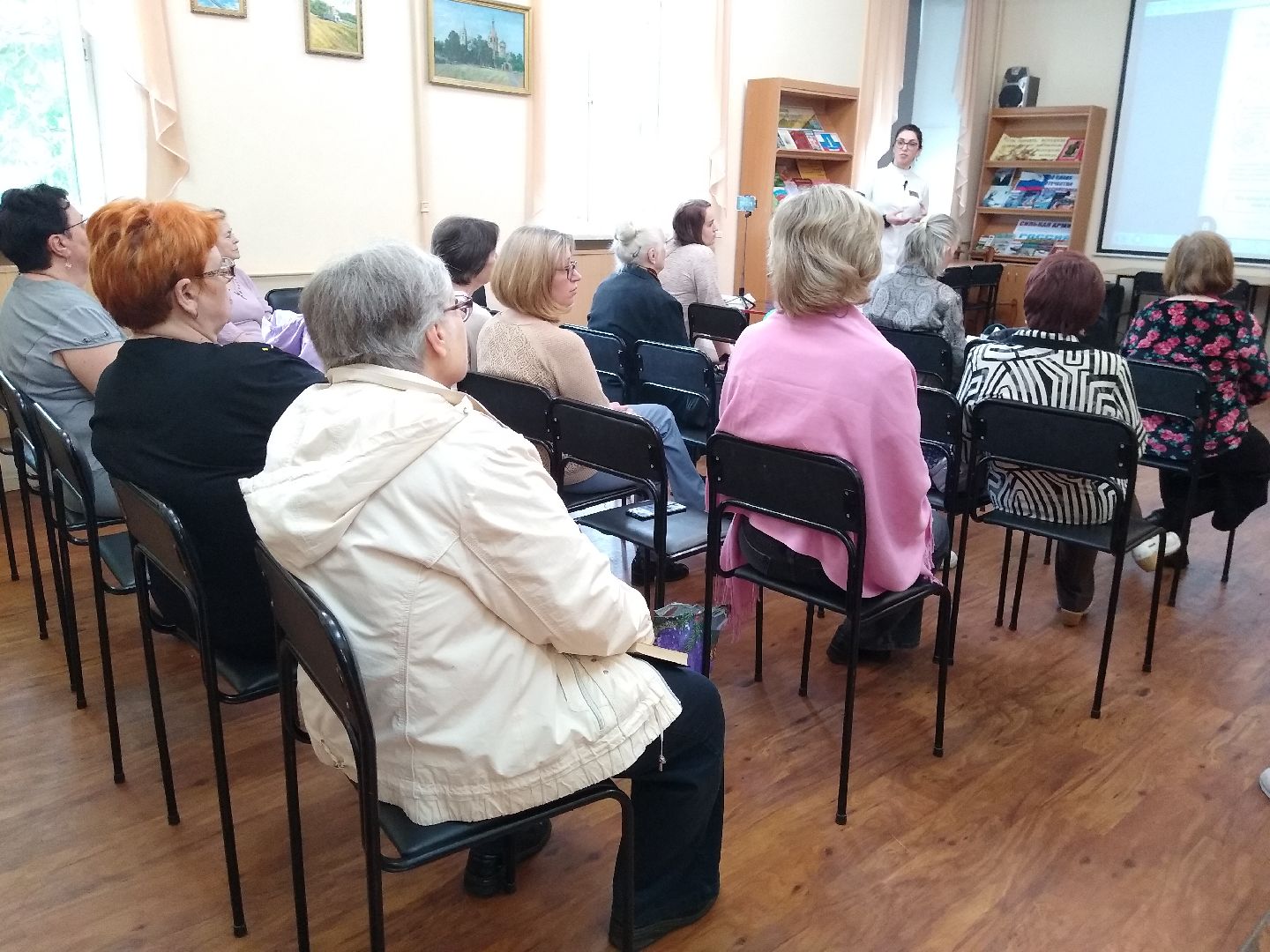 Раменское, медицина, школа здоровья, занятие в библиотеке