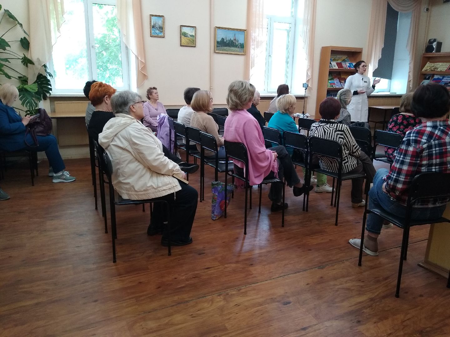 Раменское, медицина, школа здоровья, занятие в библиотеке