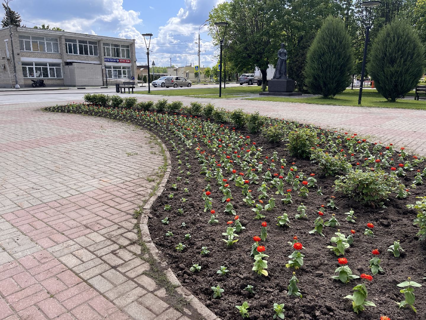 Шаховская, озеленение, благоустройство