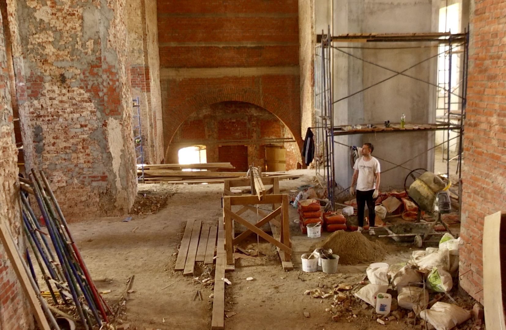 Клин, строительство, Троицкий собор, люди