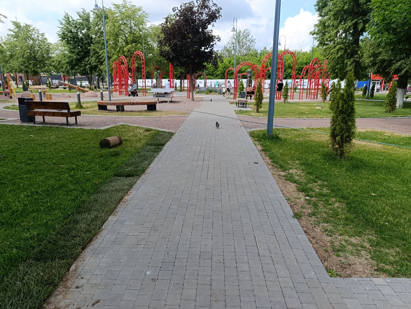Замена газона