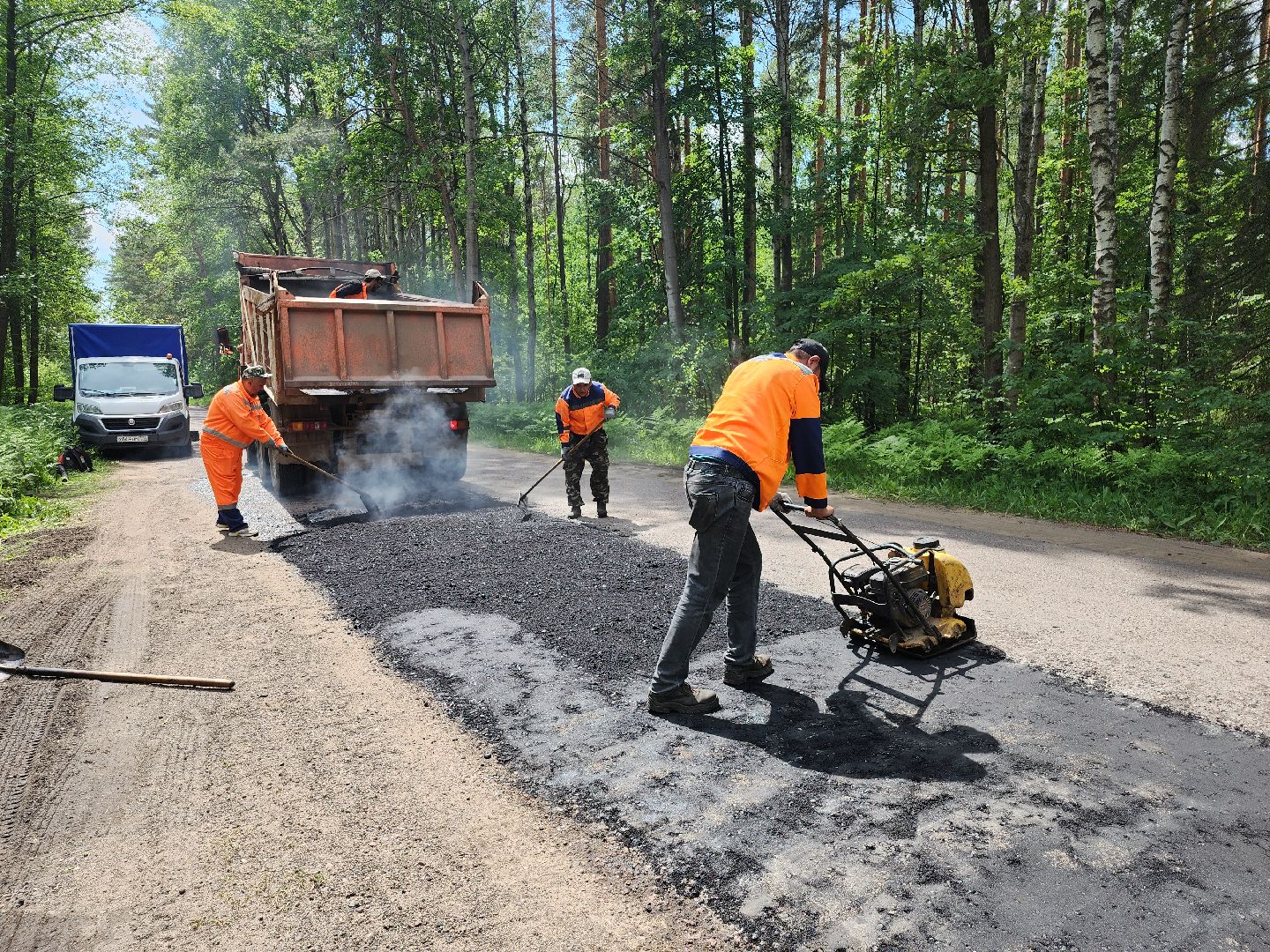 ремонт дороги