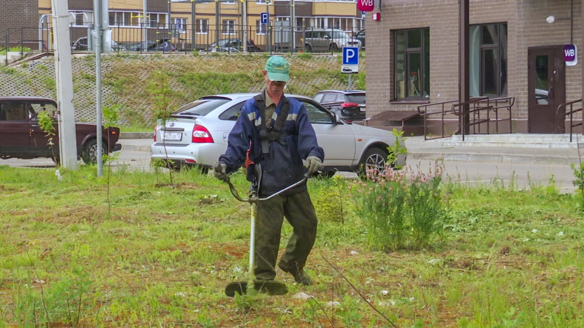 покос травы