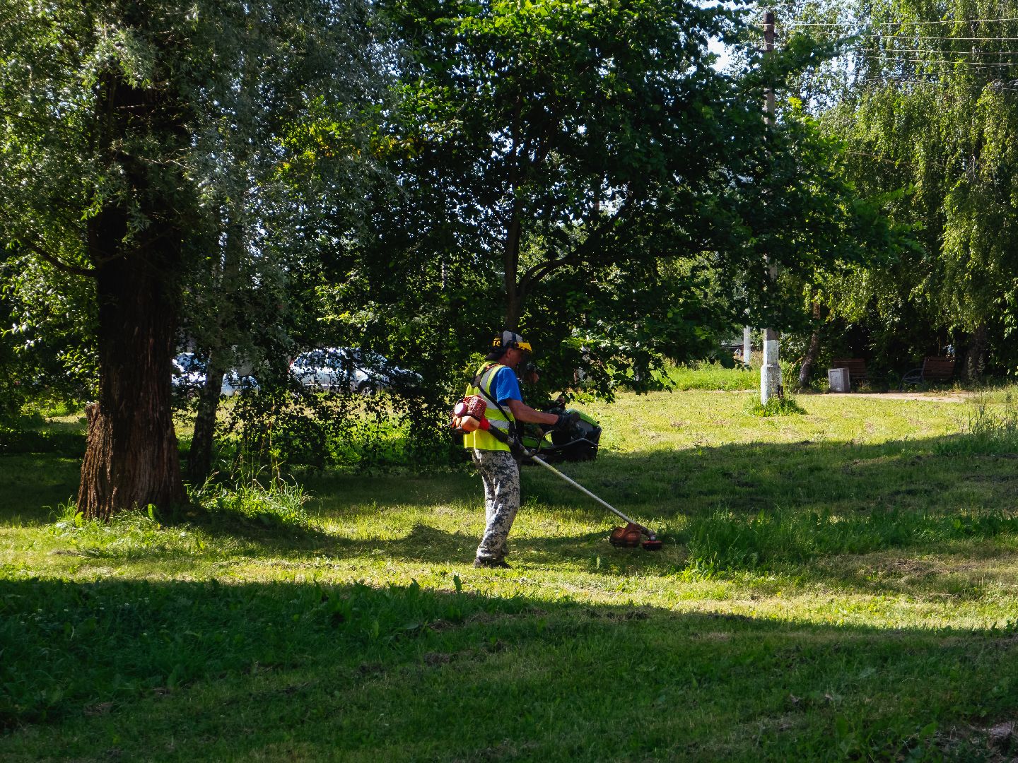 покос травы