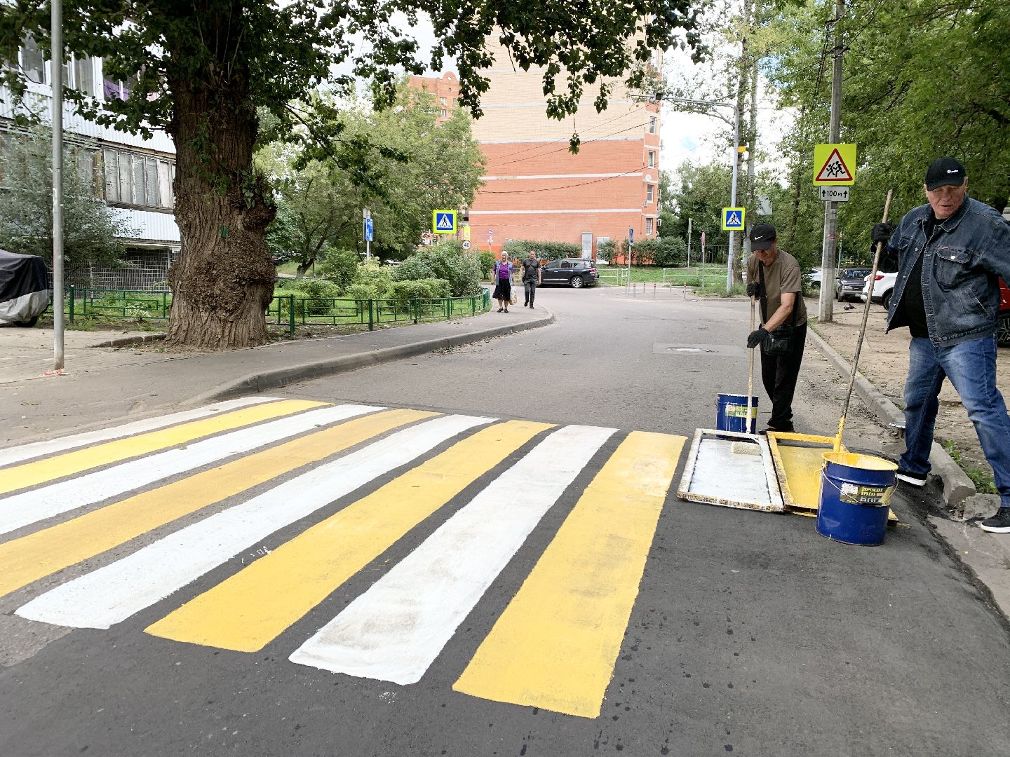 пешеходная разметка