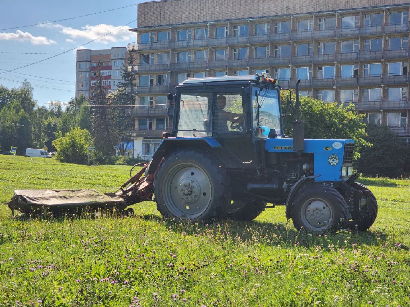 покос травы