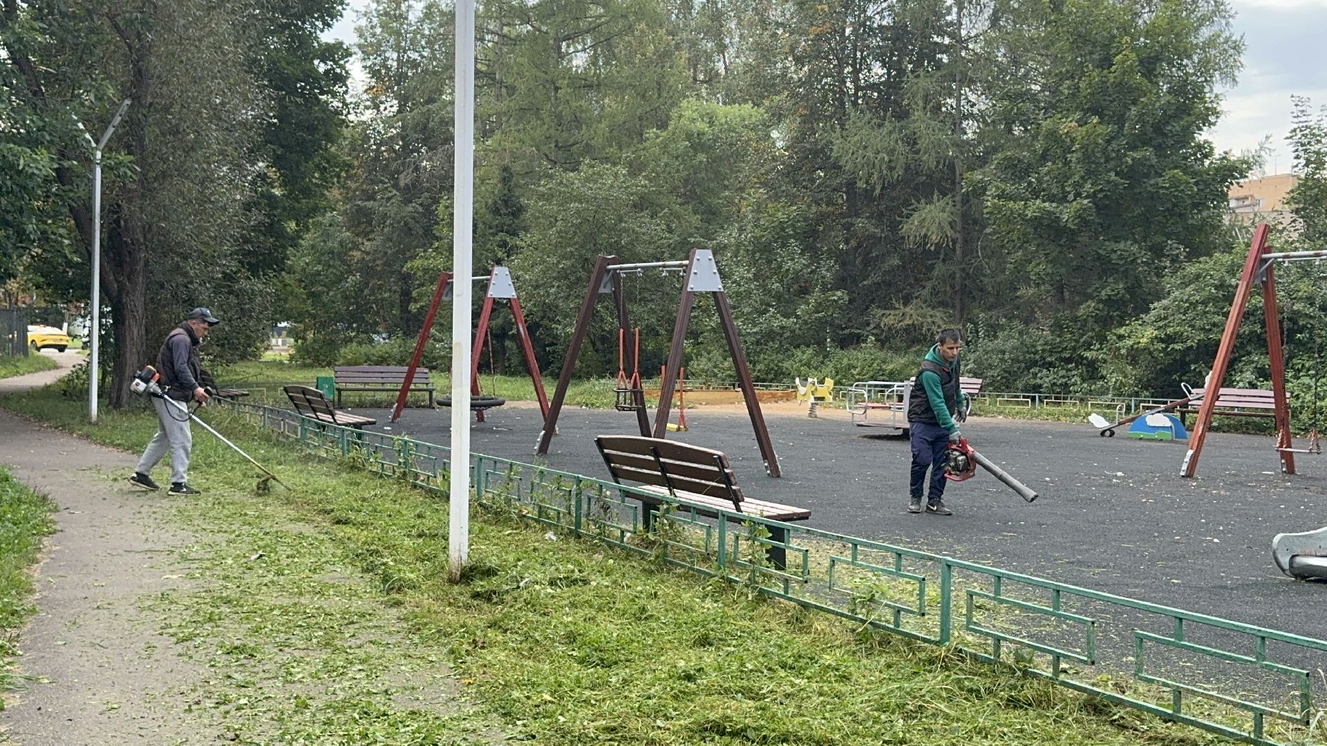 покос травы