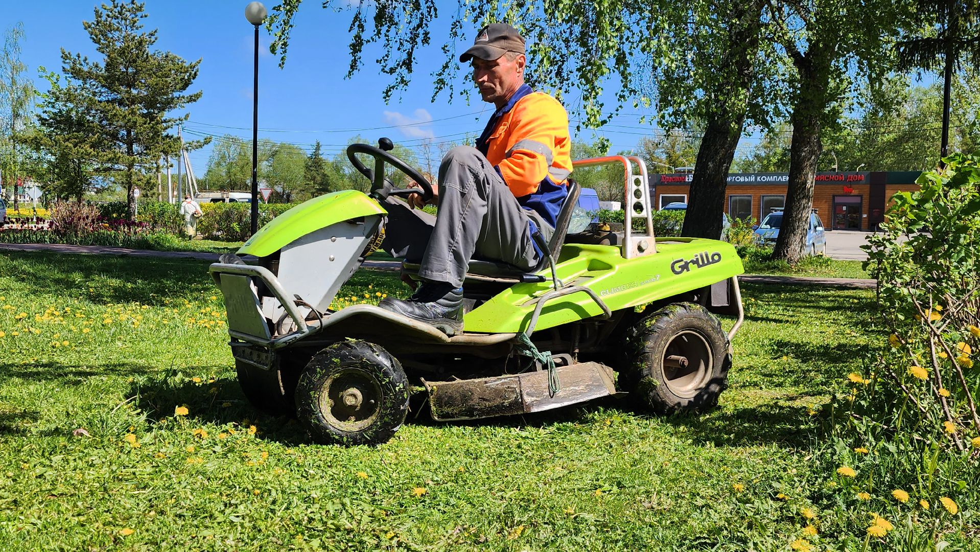 покос травы