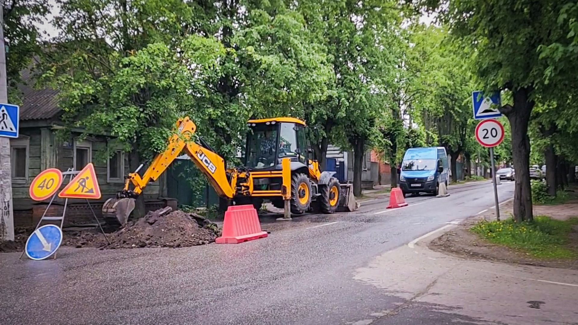 ремонт тротуара в Каширском переулке