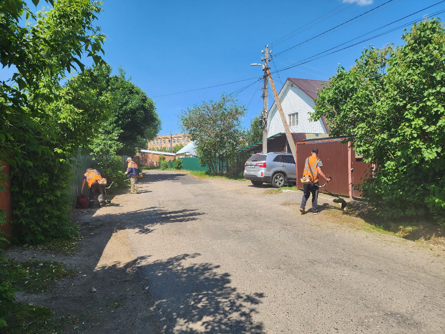 покос травы