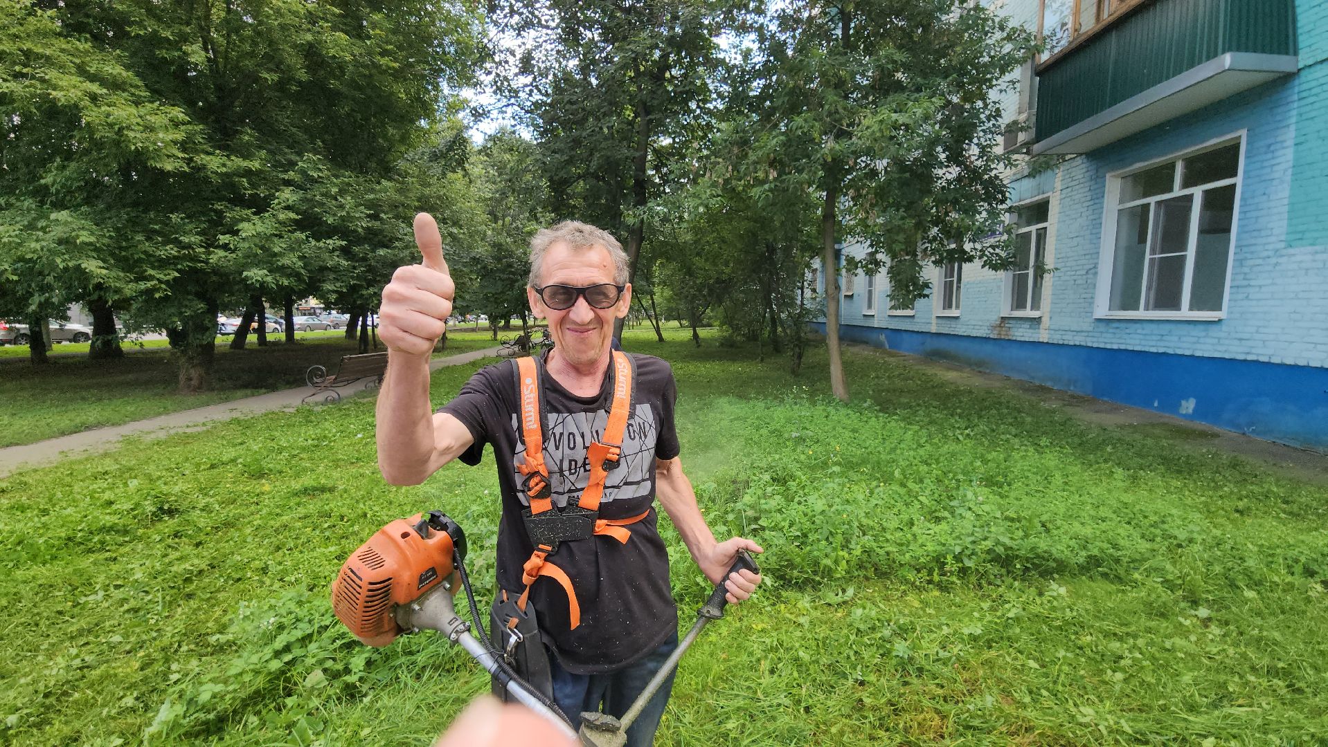 покос травы