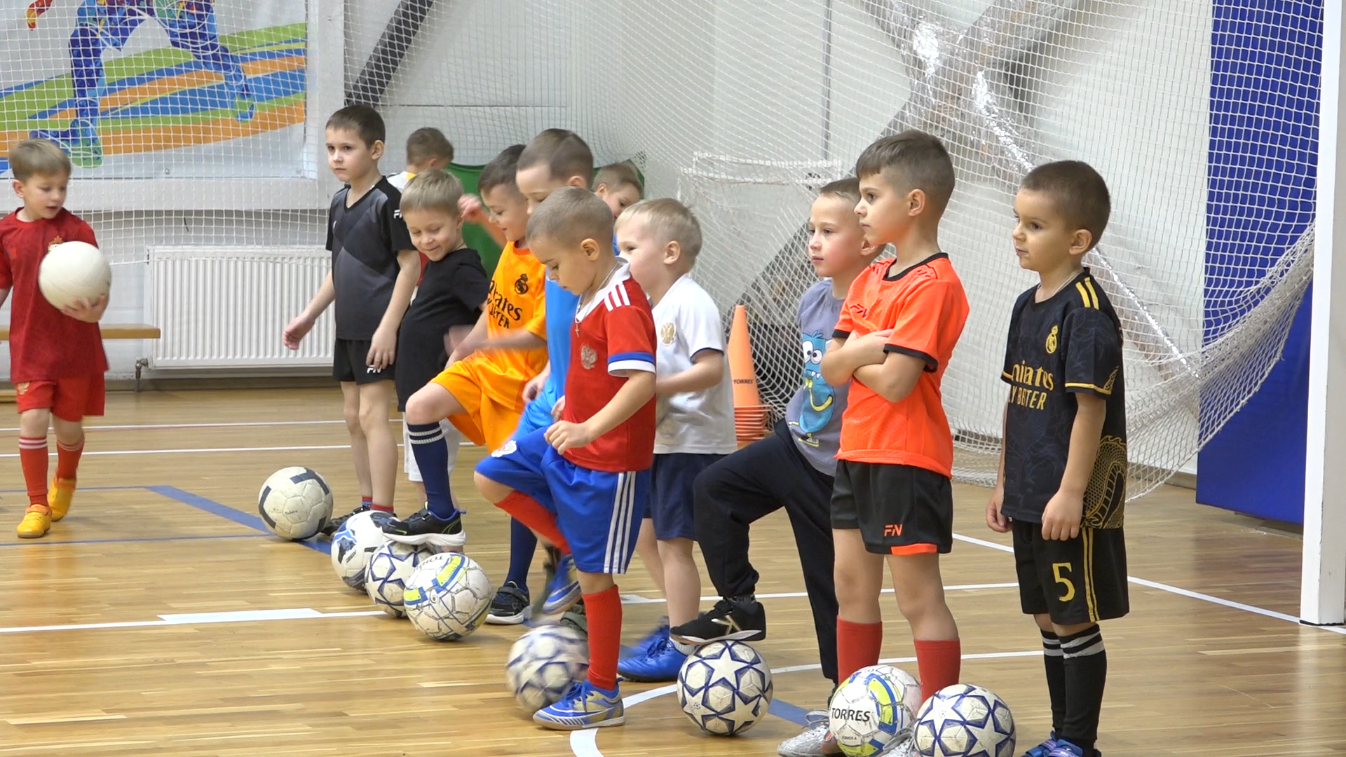 тренировка по футболу