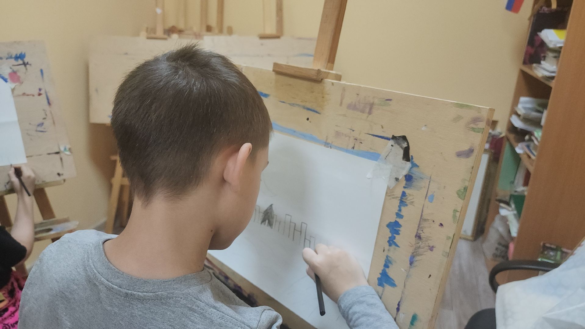 рисование вслепую