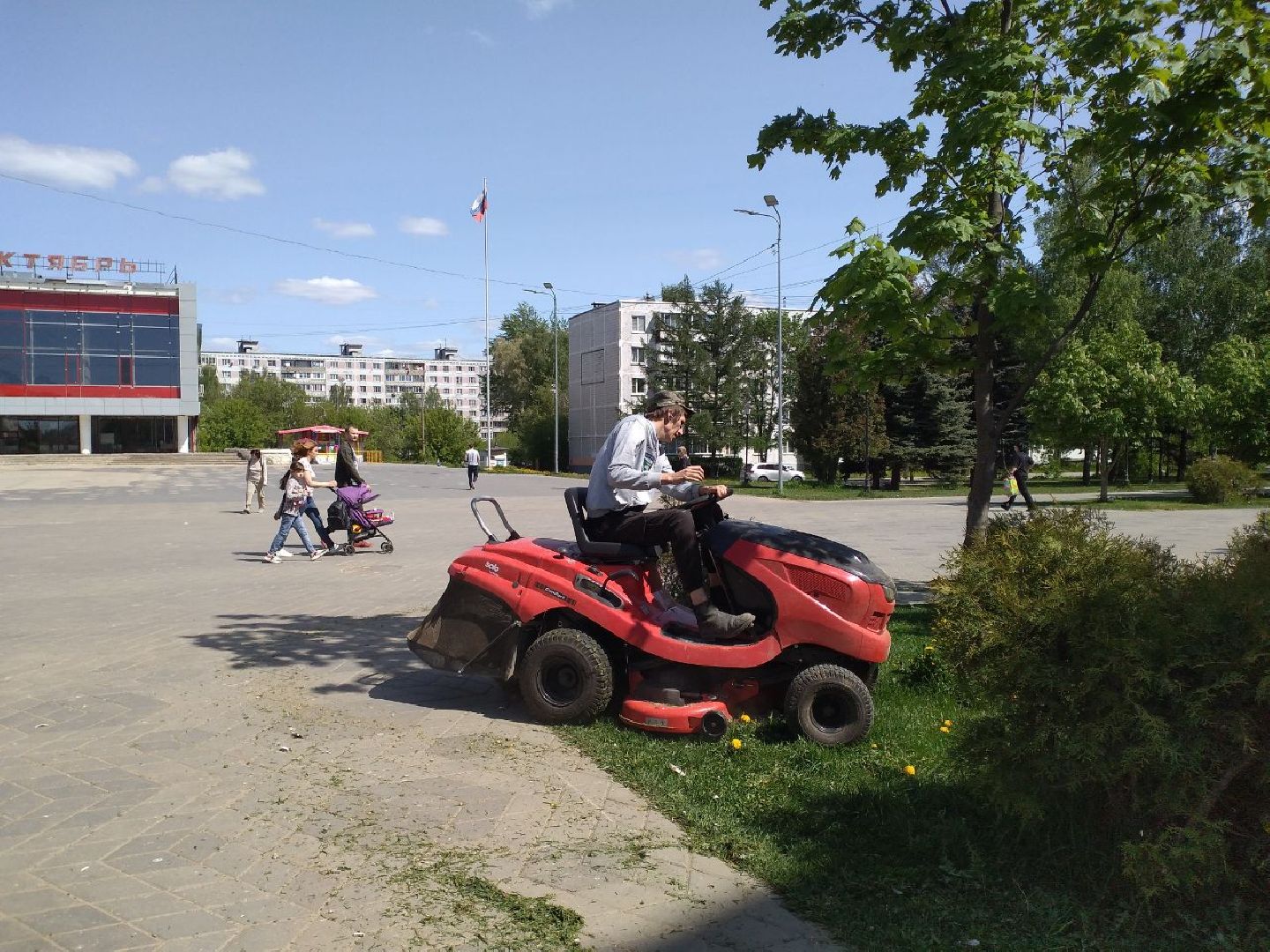 покос травы