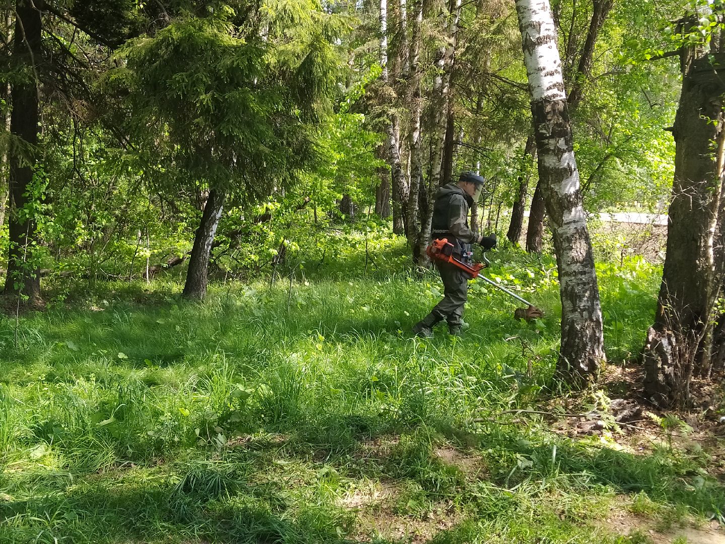 покос травы